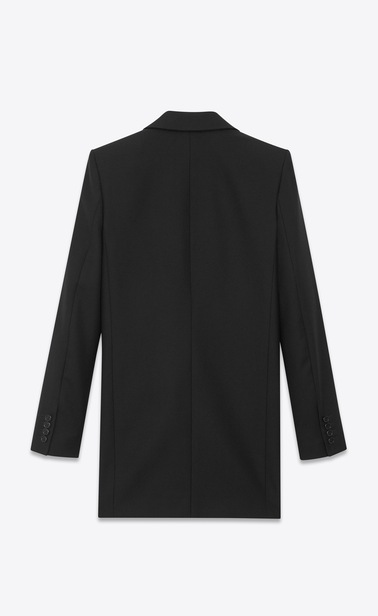 Western-style jacket in wool gabardine